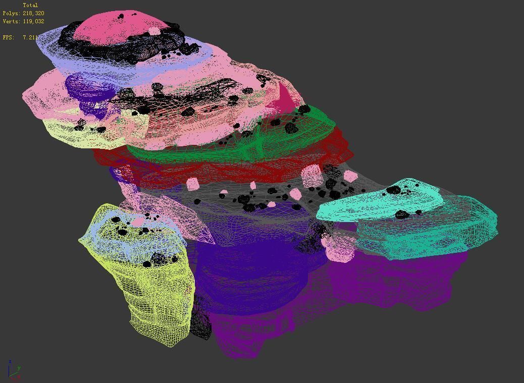 Desert - Bizarre Boulders 05 3D model_4