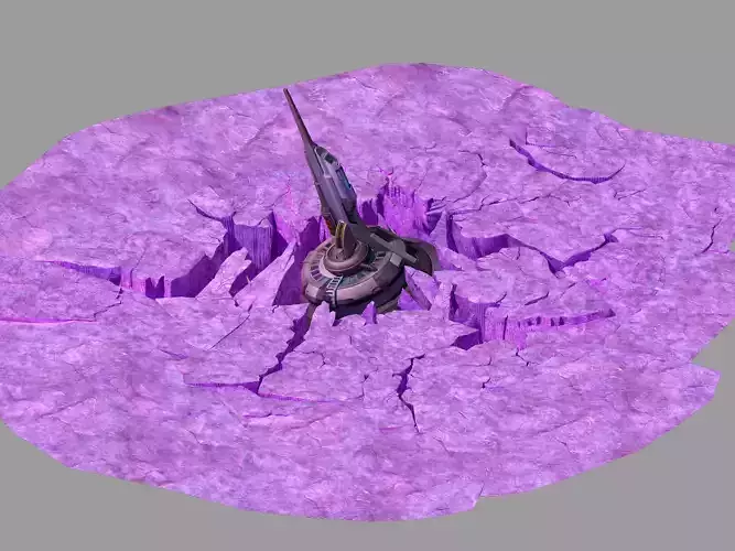 Battlestar - Icefield - Ice Face 03 3D model