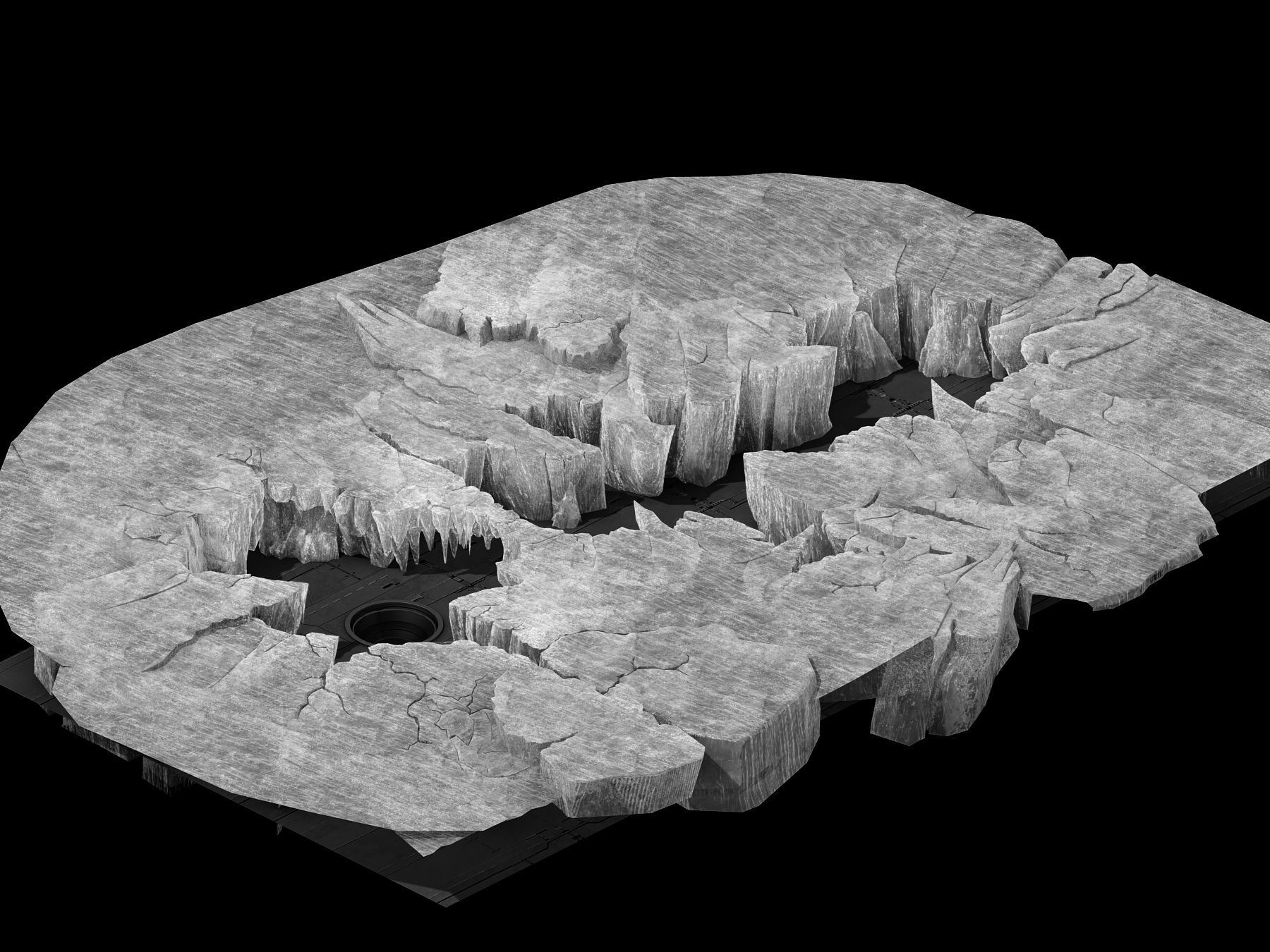 Battlestar - Icefield - Bursting Ice 02 3D model_2