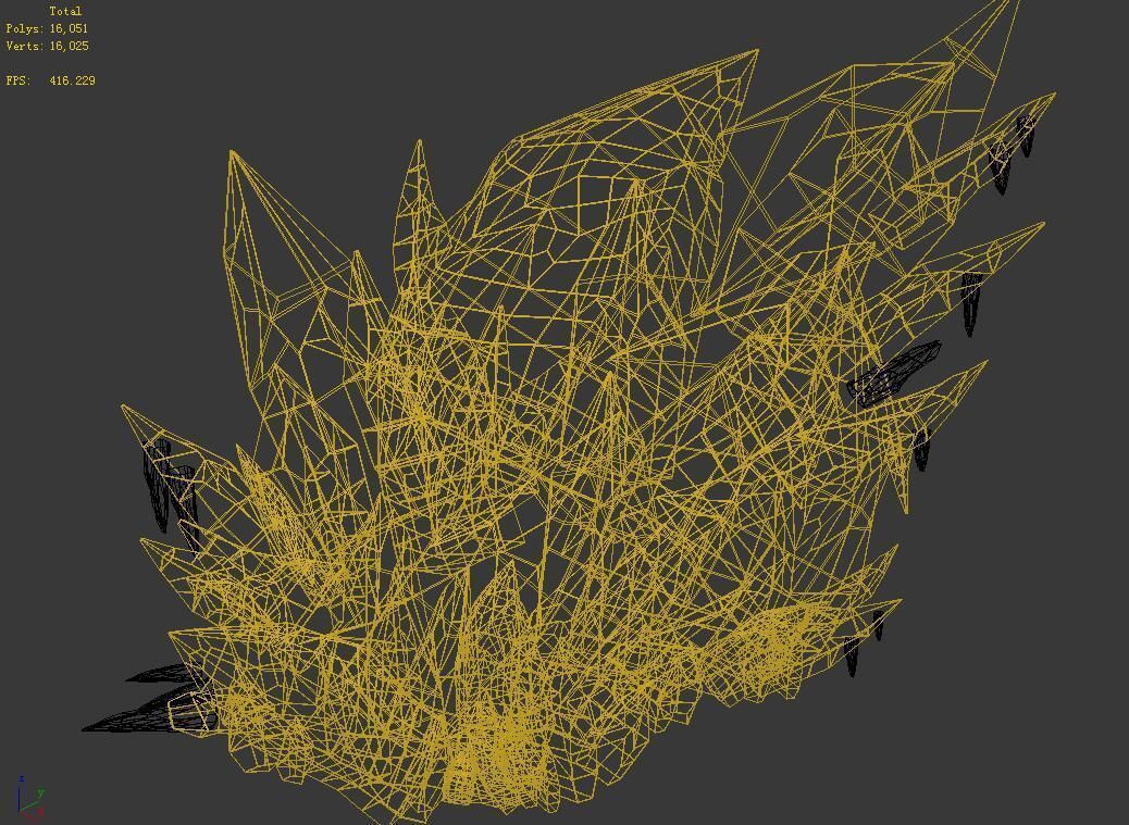 Battlestar - strange giant ice 01 3D model_4