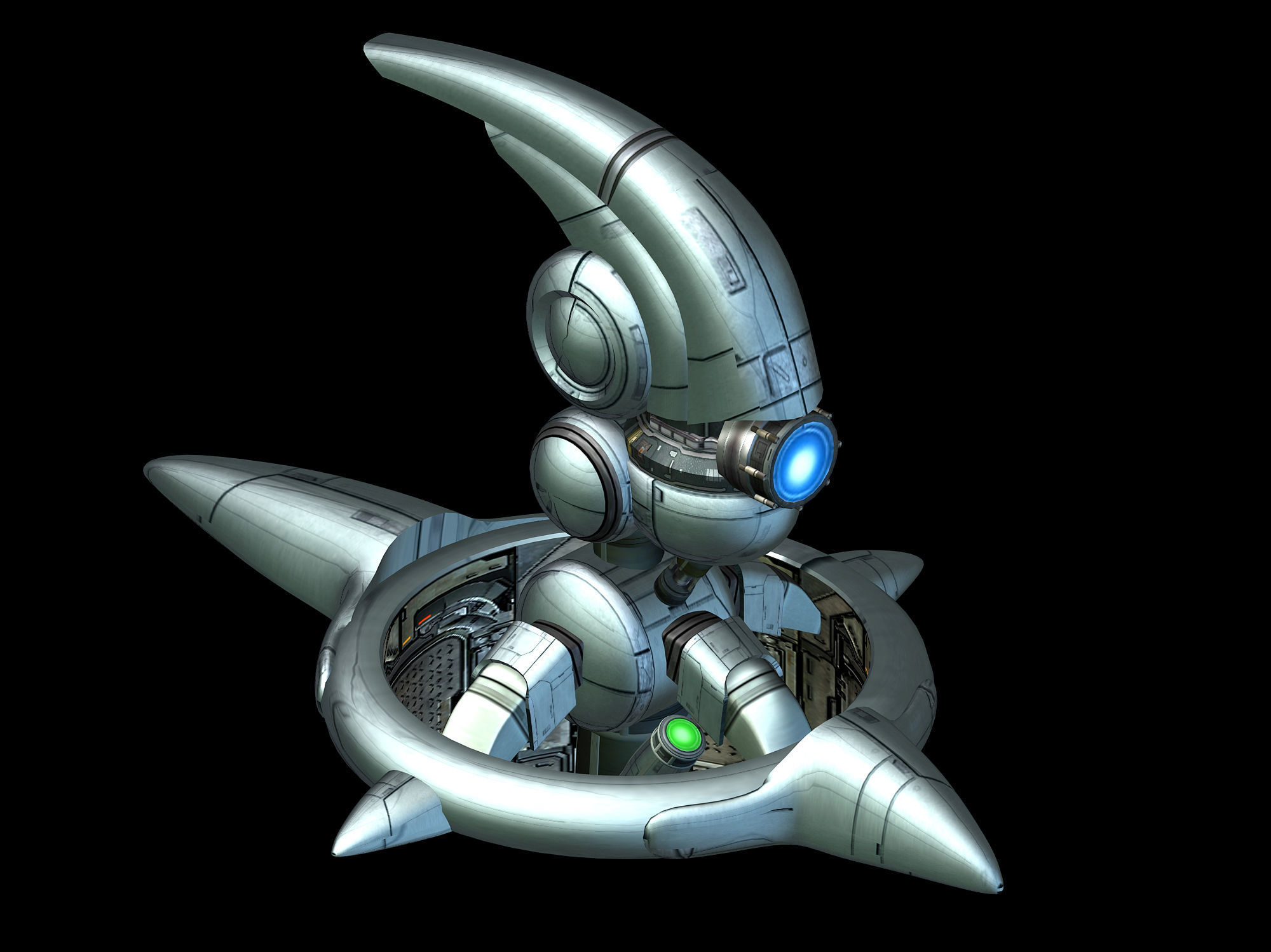 Spaceship - Ground Fort 02 3D model_1