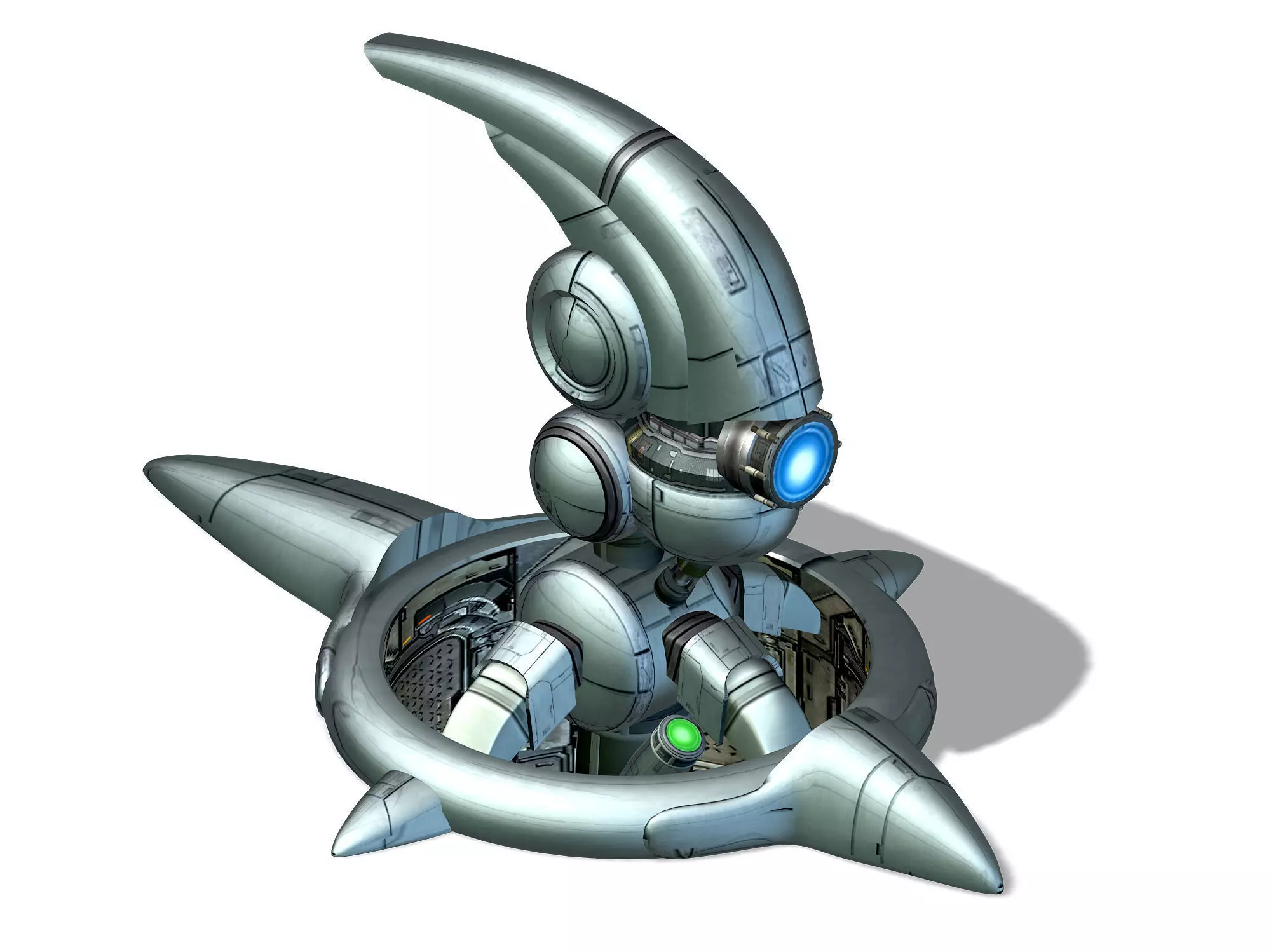 Spaceship - Ground Fort 02 3D model_0