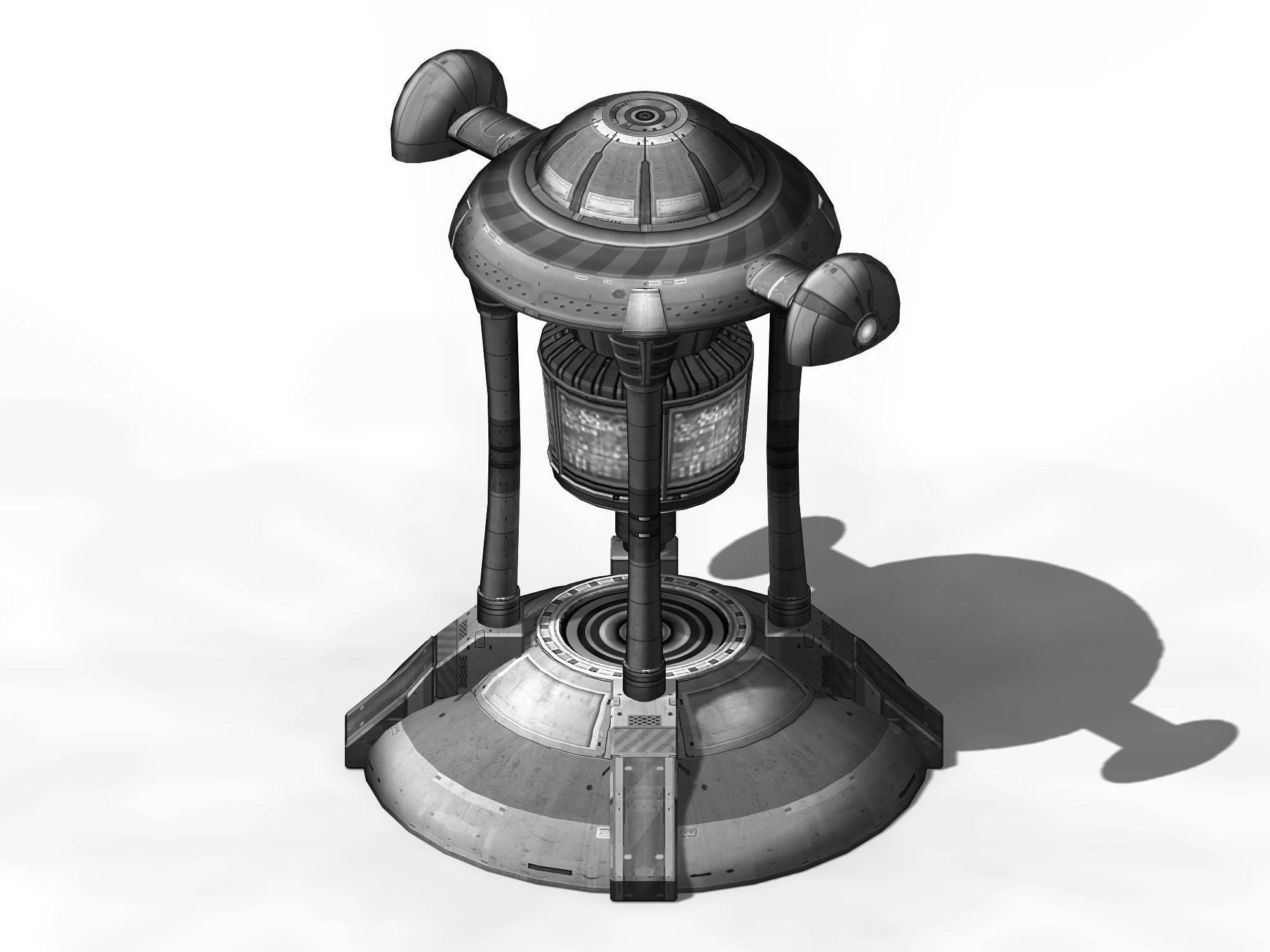 Spacecraft - small ground construction 08 3D model_3