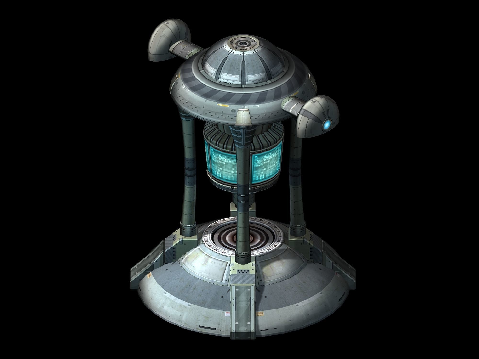 Spacecraft - small ground construction 08 3D model_1