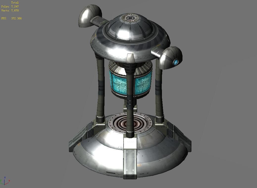 Spacecraft - small ground construction 08 3D model_4