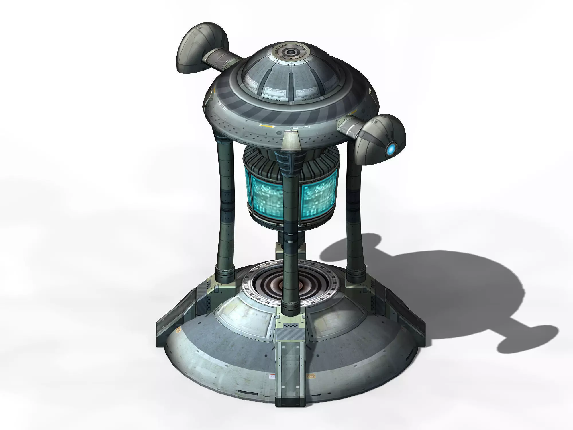 Spacecraft - small ground construction 08 3D model_0