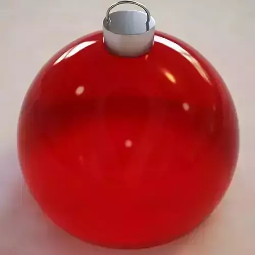 Red Chirstmas ball  3D model