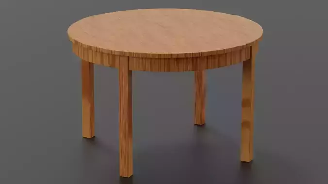 Wooden folded table