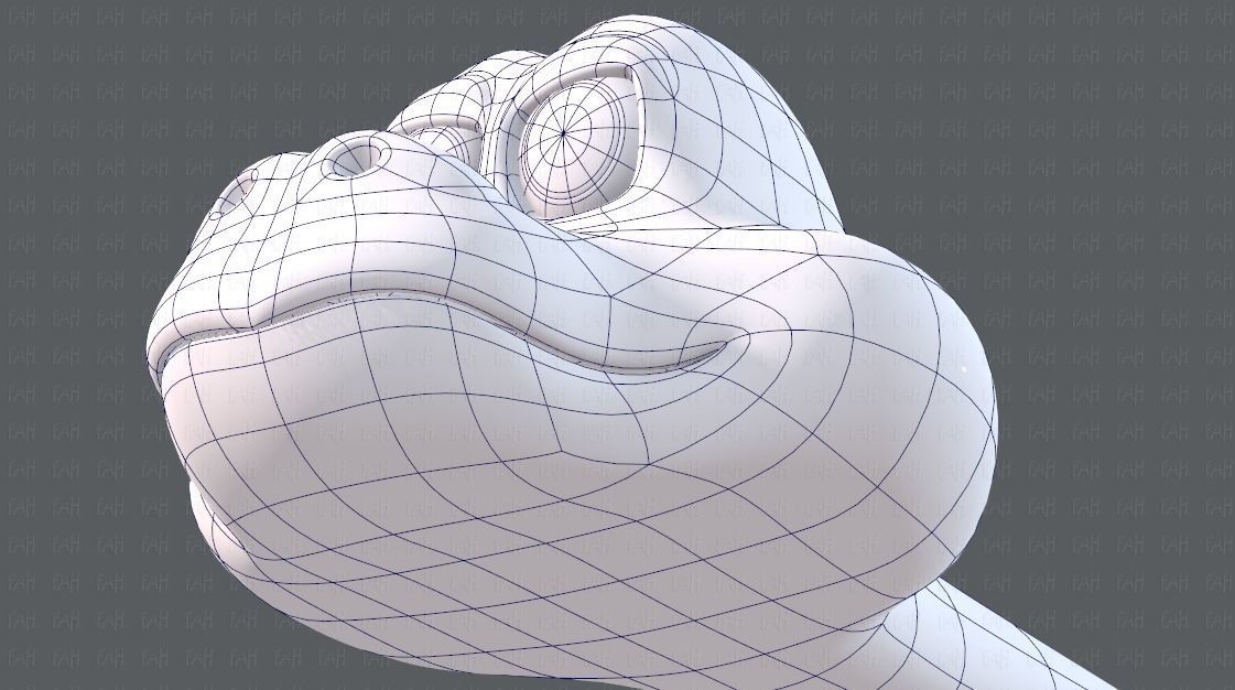 Snake V01 Low-poly 3D model_44