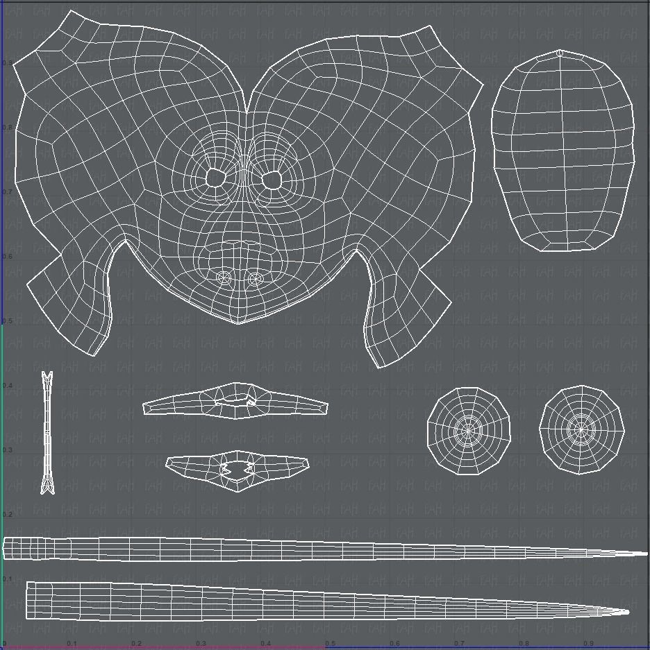 Snake V01 Low-poly 3D model_45