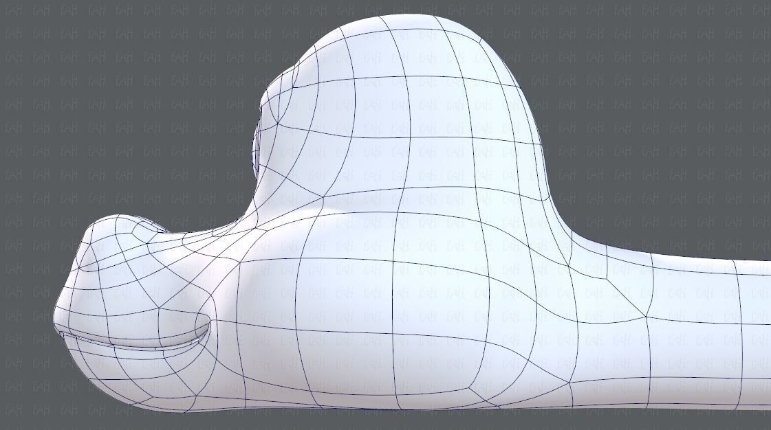 Snake V01 Low-poly 3D model_40