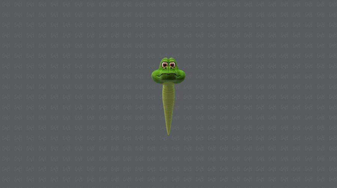 Snake V01 Low-poly 3D model_17