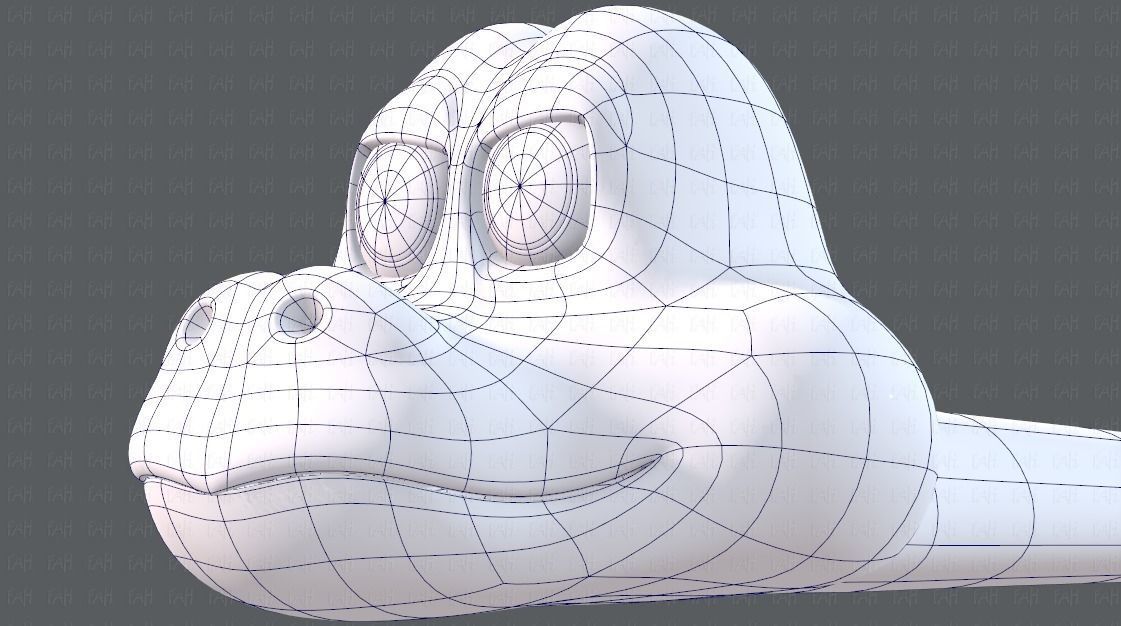 Snake V01 Low-poly 3D model_38