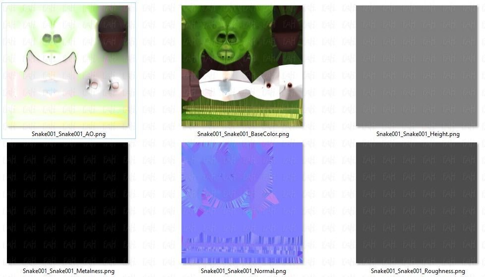 Snake V01 Low-poly 3D model_46