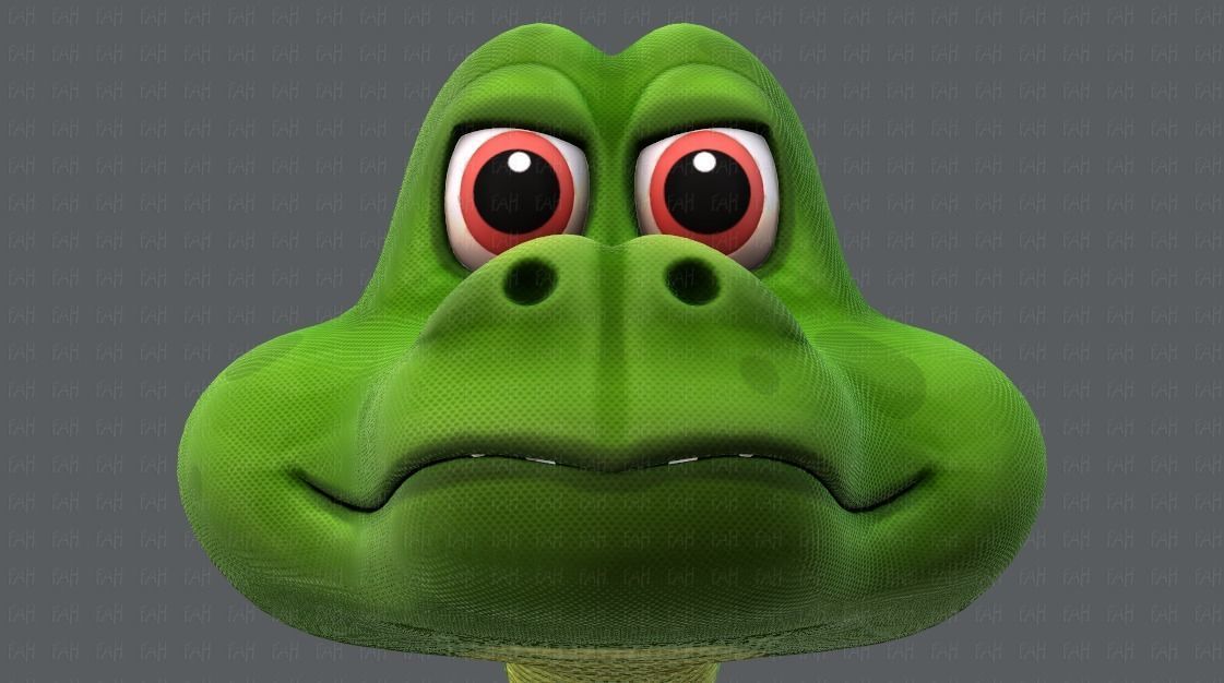 Snake V01 Low-poly 3D model_33