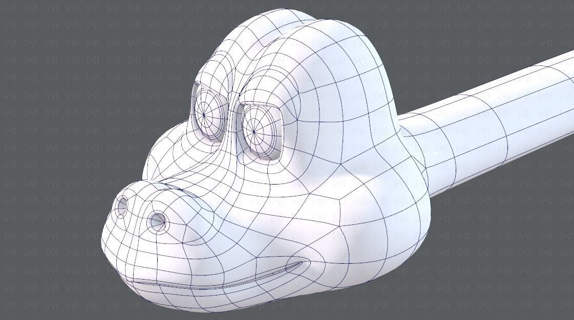 Snake V01 Low-poly 3D model_42