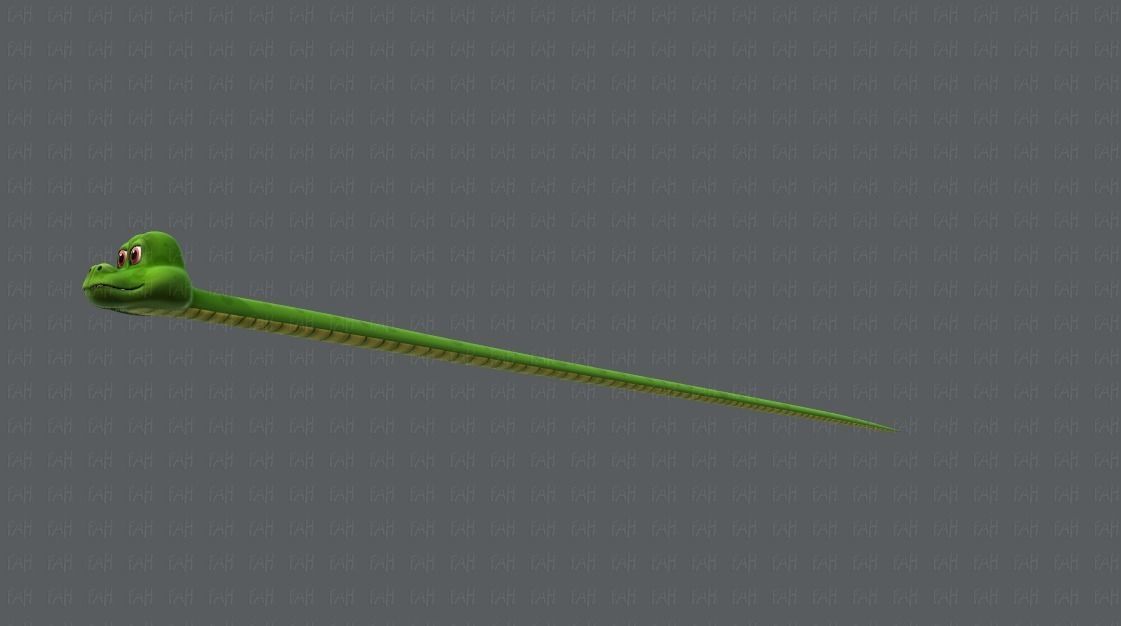 Snake V01 Low-poly 3D model_24