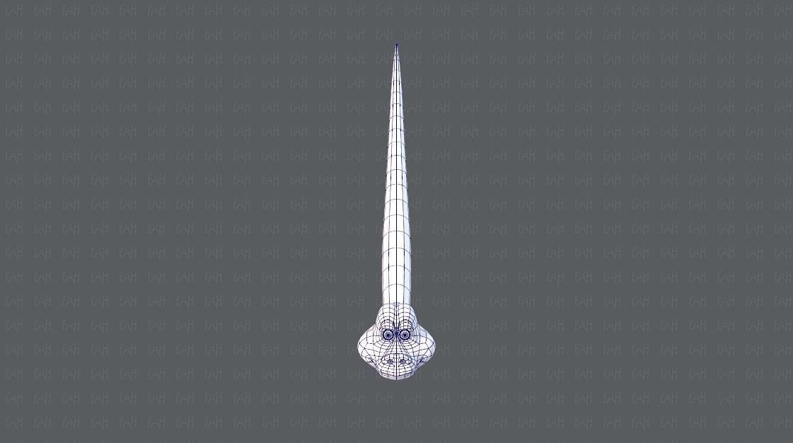 Snake V01 Low-poly 3D model_9