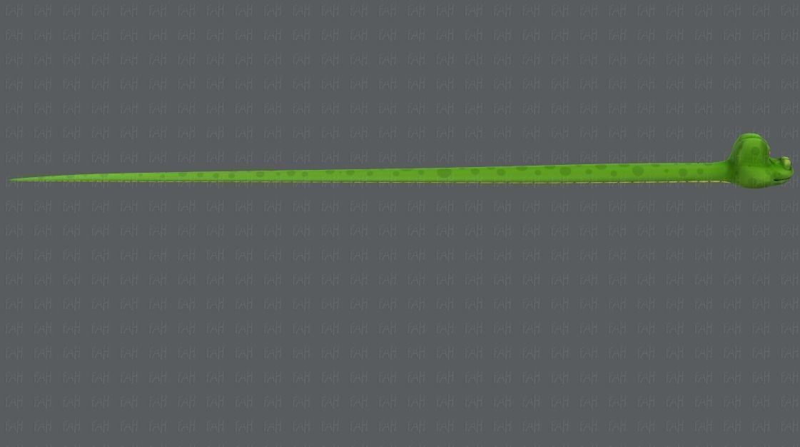 Snake V01 Low-poly 3D model_3