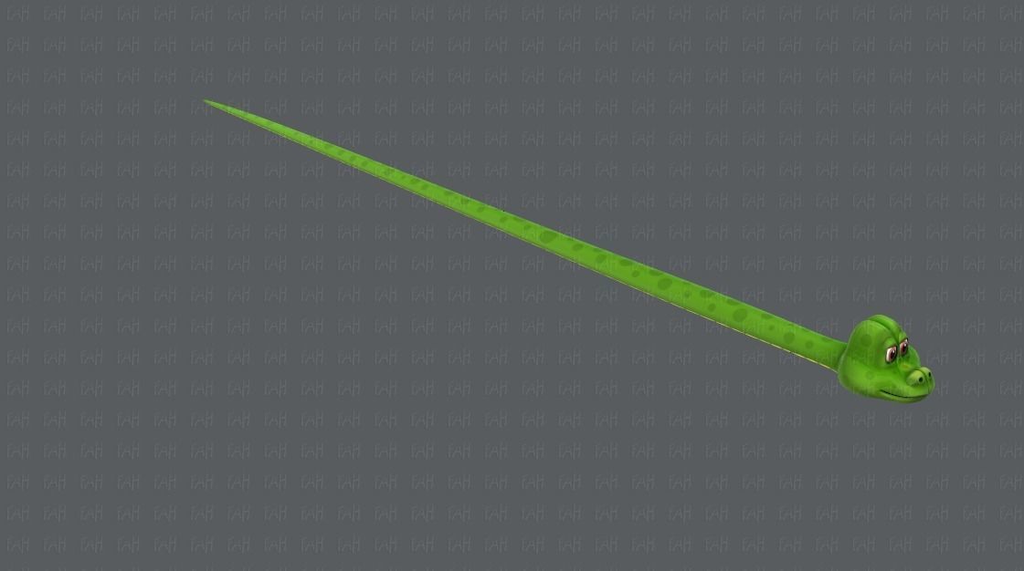 Snake V01 Low-poly 3D model_2