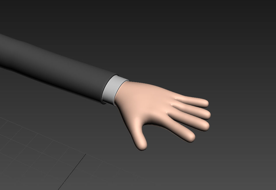 CartoonMan011 Businessman 3D model_13