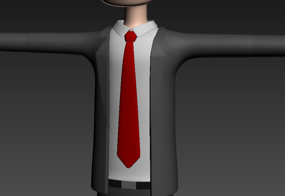 CartoonMan011 Businessman 3D model_15