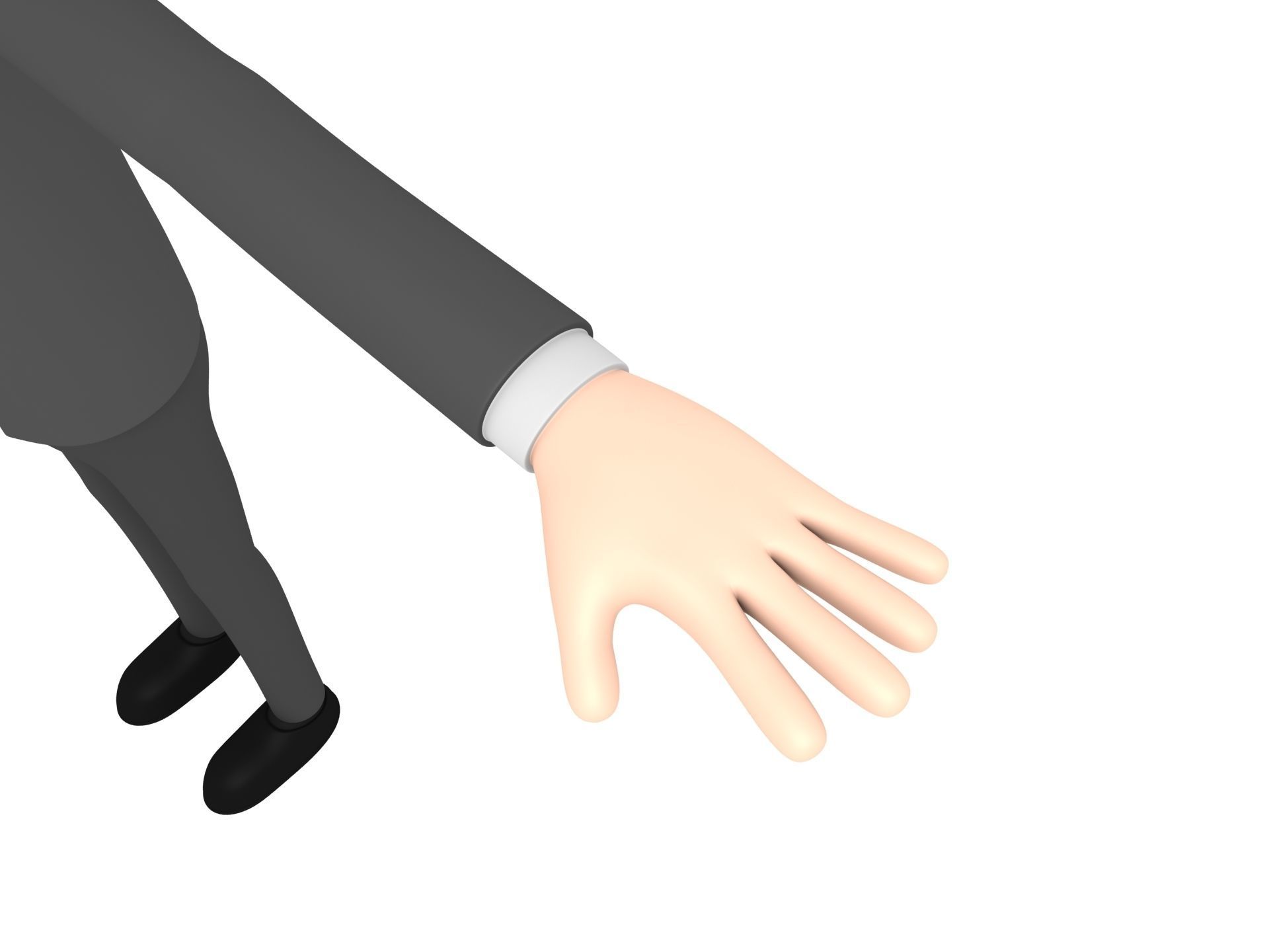 CartoonMan011 Businessman 3D model_5