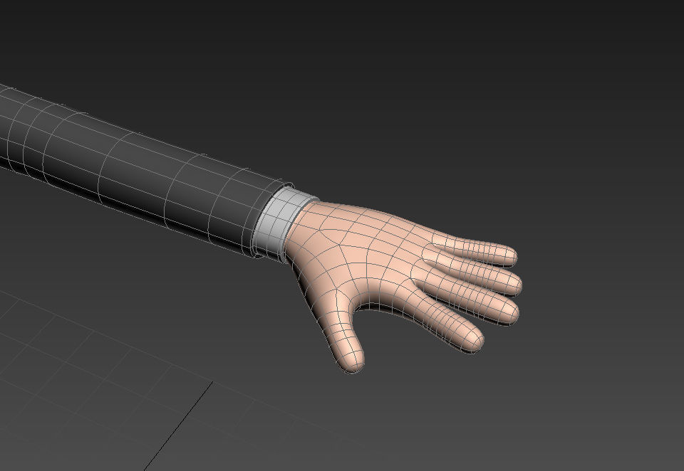 CartoonMan011 Businessman 3D model_14