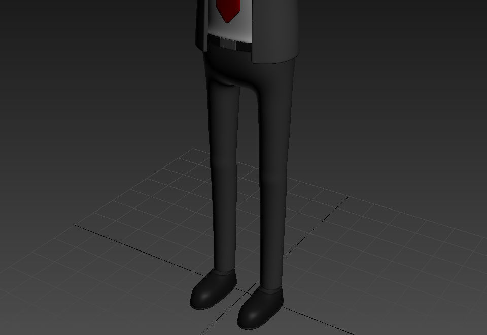 CartoonMan011 Businessman 3D model_17