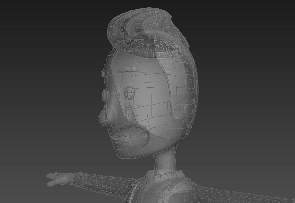 CartoonMan011 Businessman 3D model_23