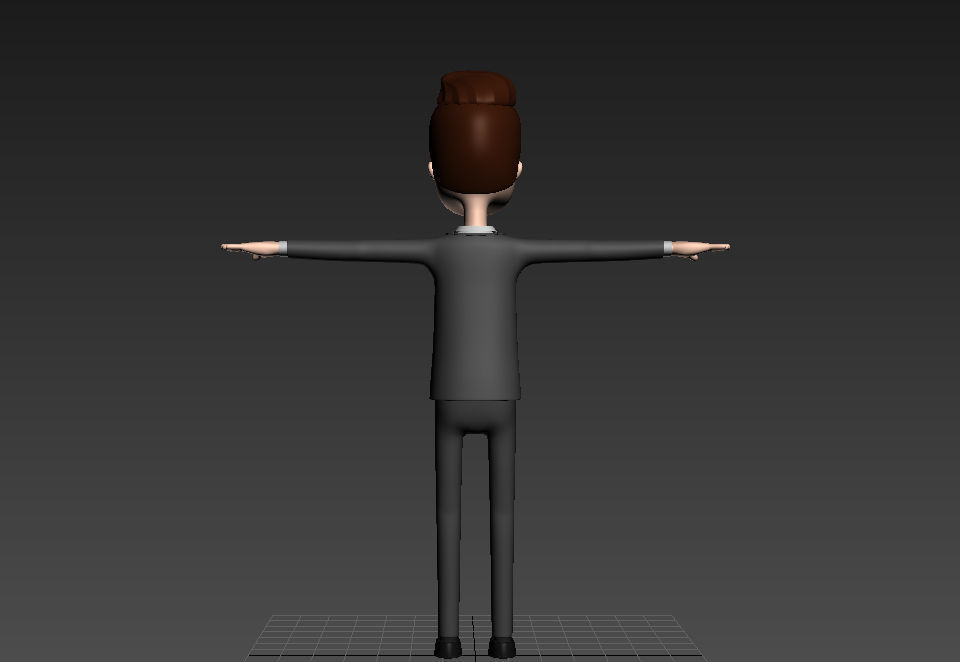 CartoonMan011 Businessman 3D model_19