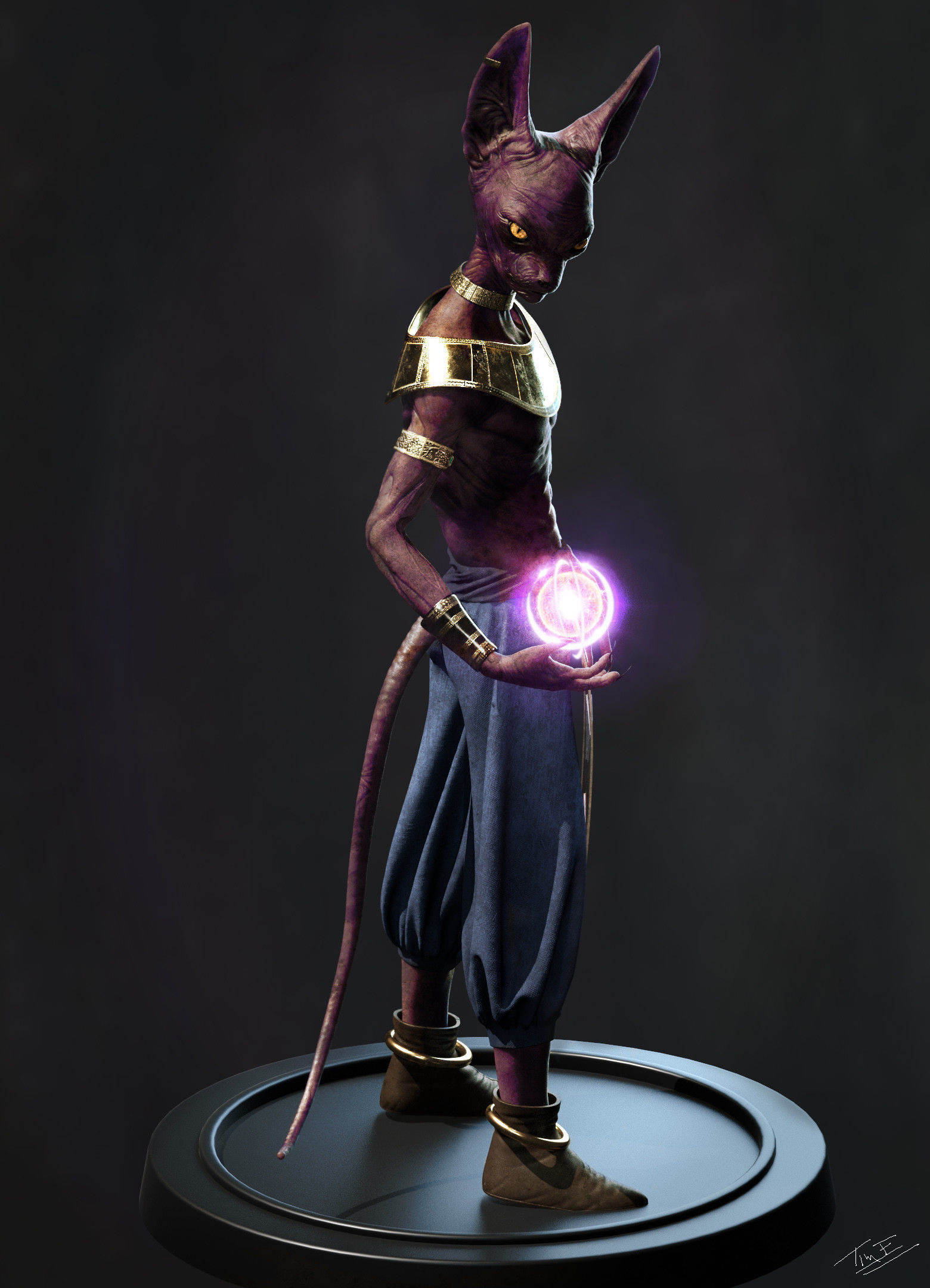 Lord Beerus 3D print model_1