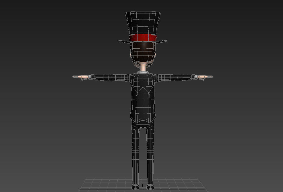 CartoonMan012 Magician 3D model_21