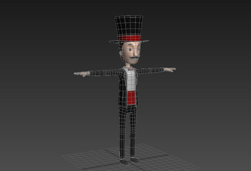 CartoonMan012 Magician 3D model_9
