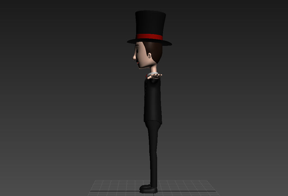 CartoonMan012 Magician 3D model_18