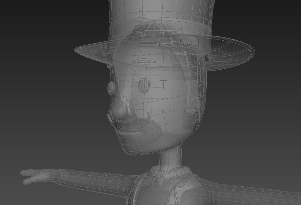 CartoonMan012 Magician 3D model_23