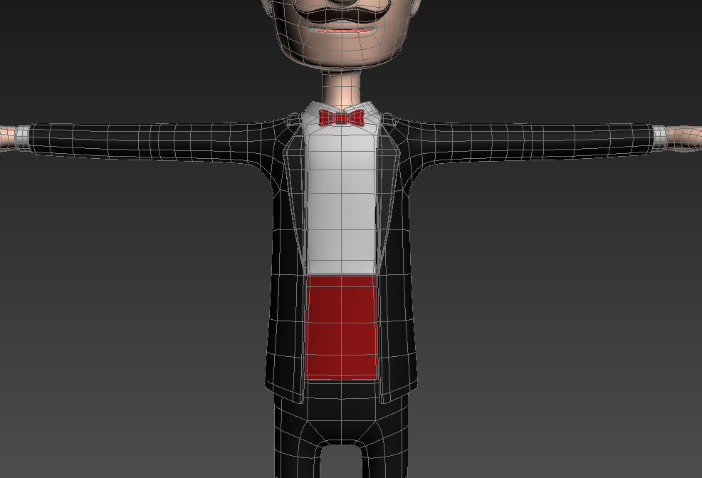 CartoonMan012 Magician 3D model_15