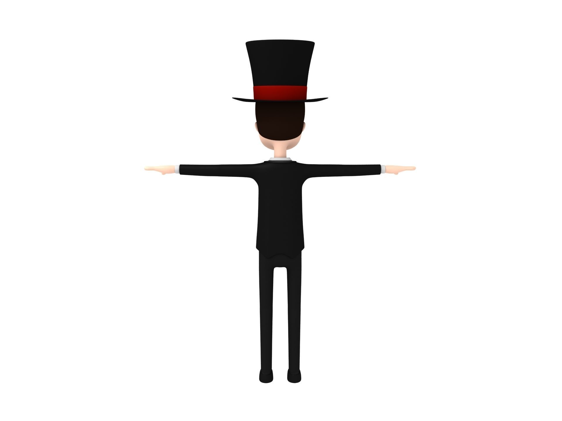 CartoonMan012 Magician 3D model_3