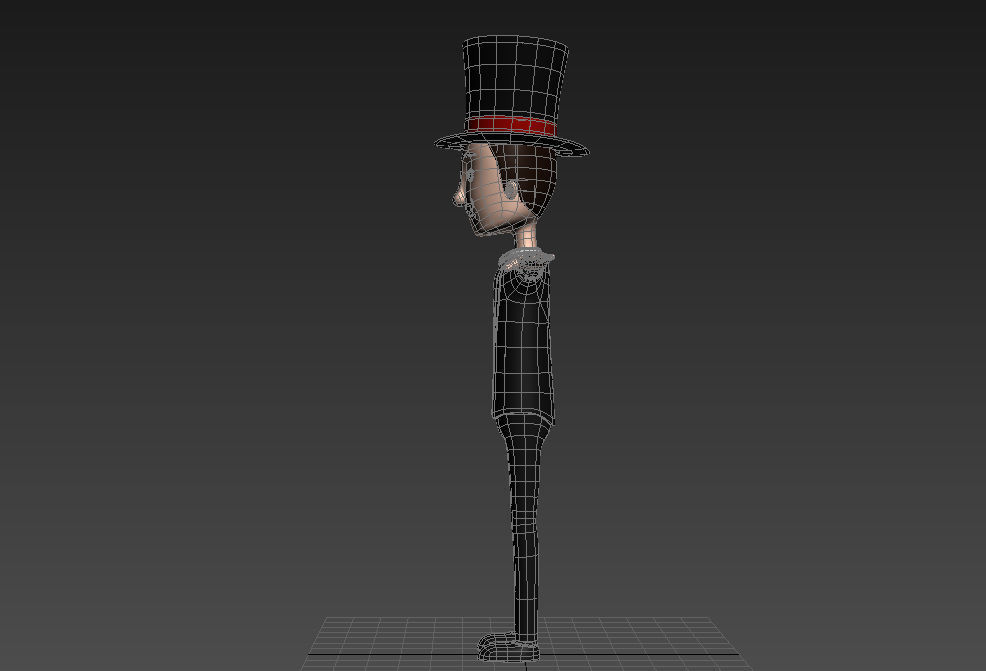 CartoonMan012 Magician 3D model_19