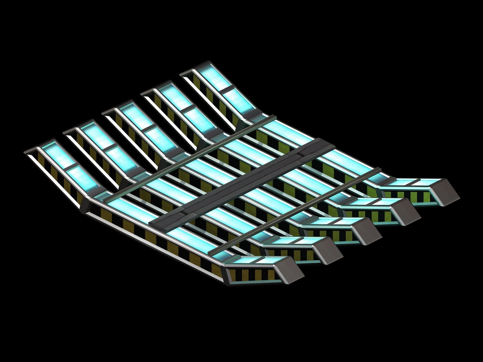 Satellite City Objects - Track 21 3D model_1