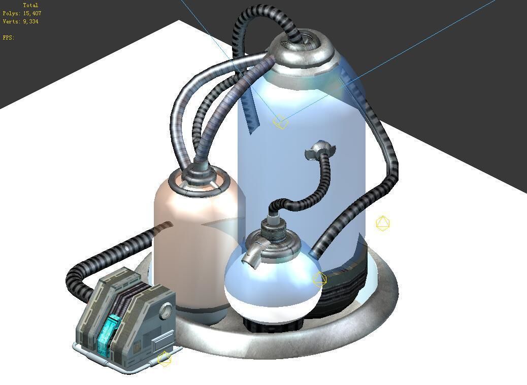 Future World - Ground Chemical Container 01 3D model_3