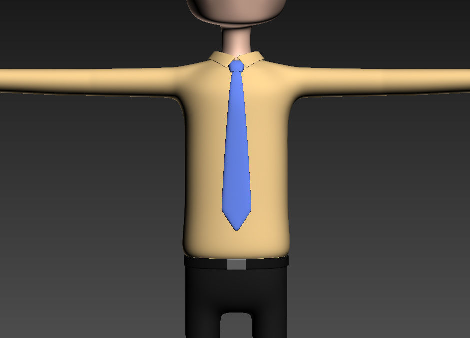 CartoonMan015 OfficeMan 3D model_14