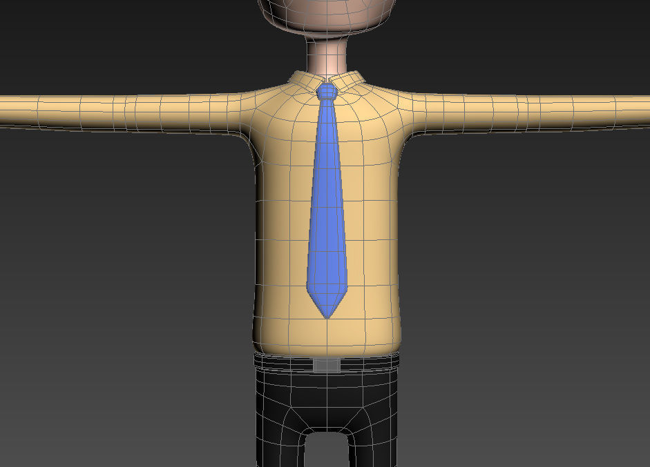 CartoonMan015 OfficeMan 3D model_15