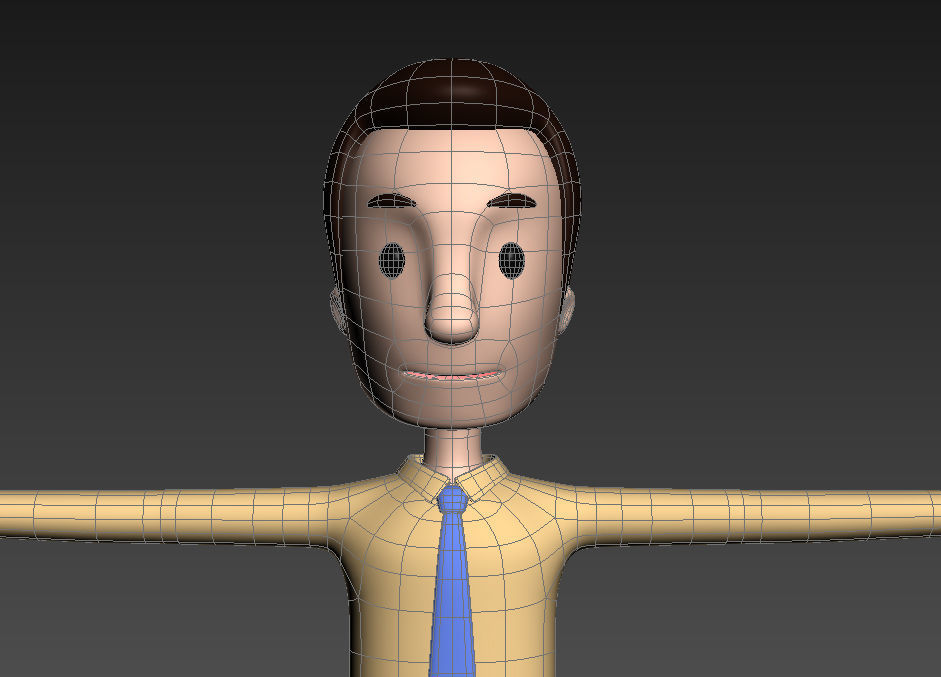 CartoonMan015 OfficeMan 3D model_13