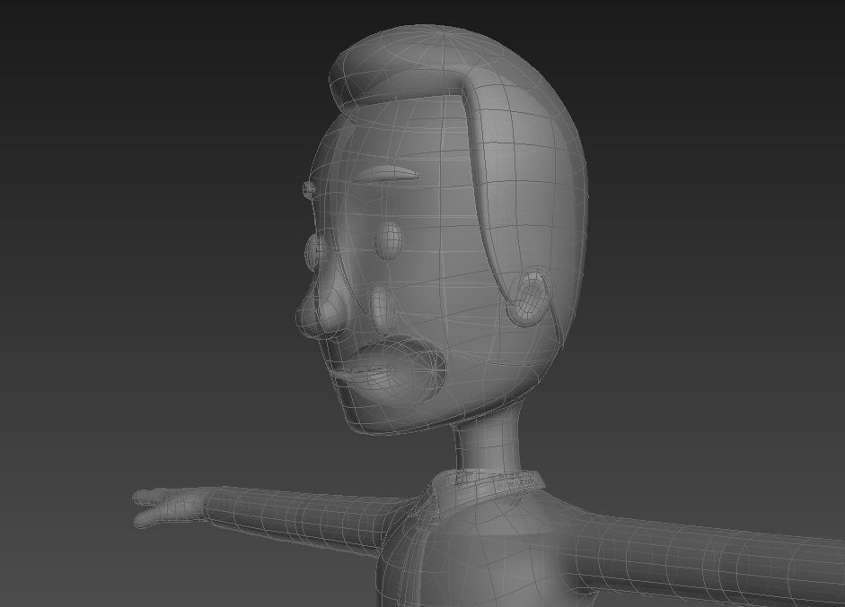 CartoonMan015 OfficeMan 3D model_22