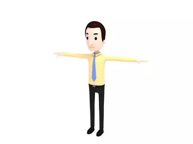 CartoonMan015 OfficeMan