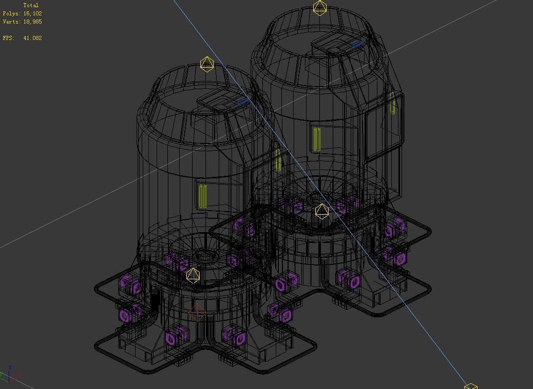 Future World - Ground Chemical Container 05 3D model_4