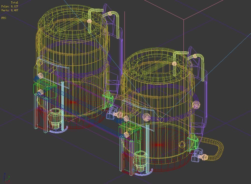 Future World - Ground Chemical Container 06 3D model_4