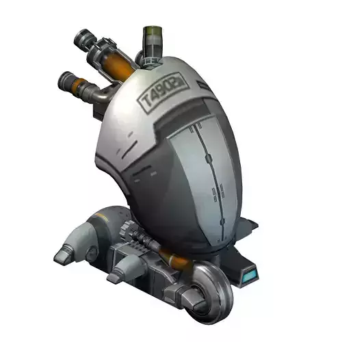 Future World - Ground Container 01 3D model