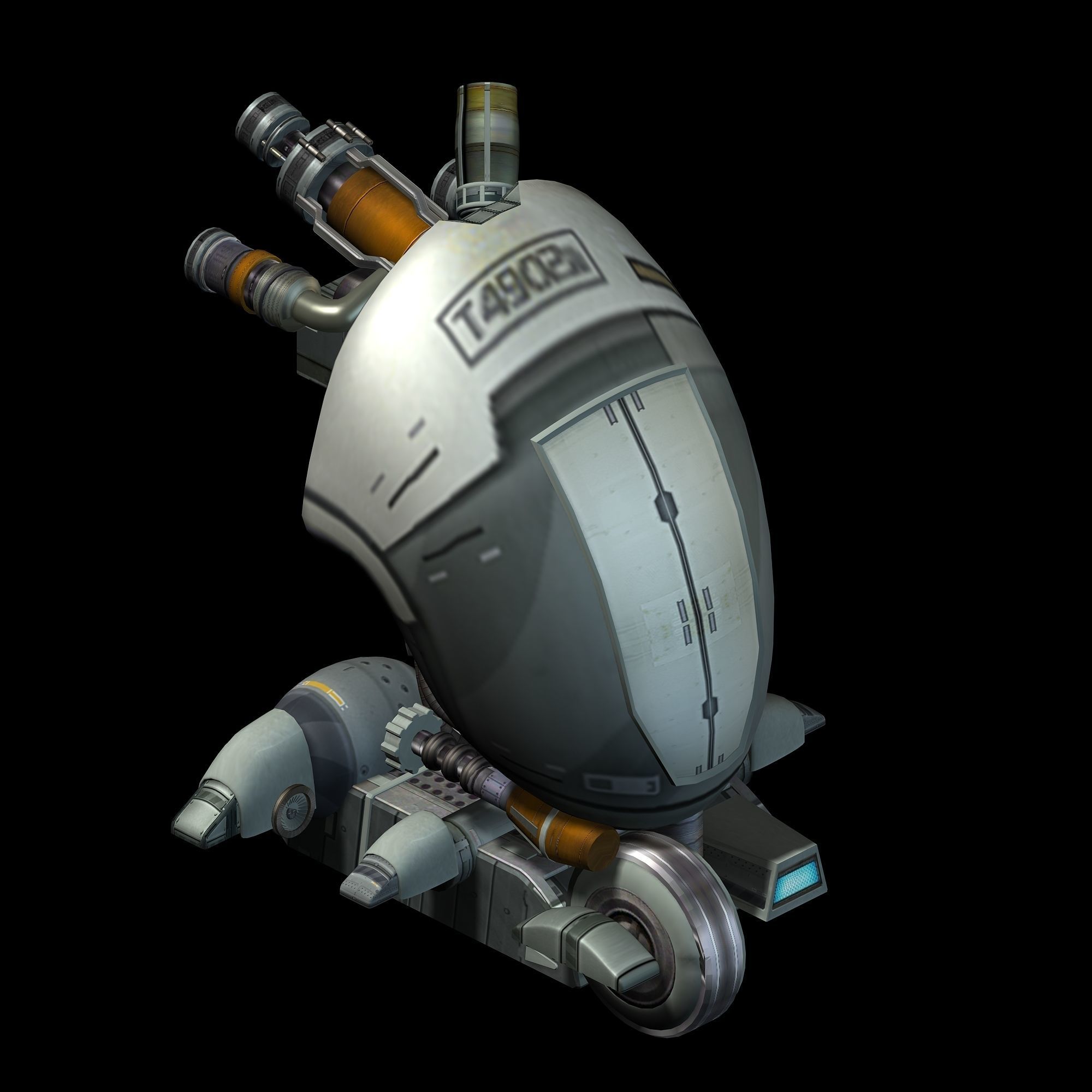 Future World - Ground Container 01 3D model_1